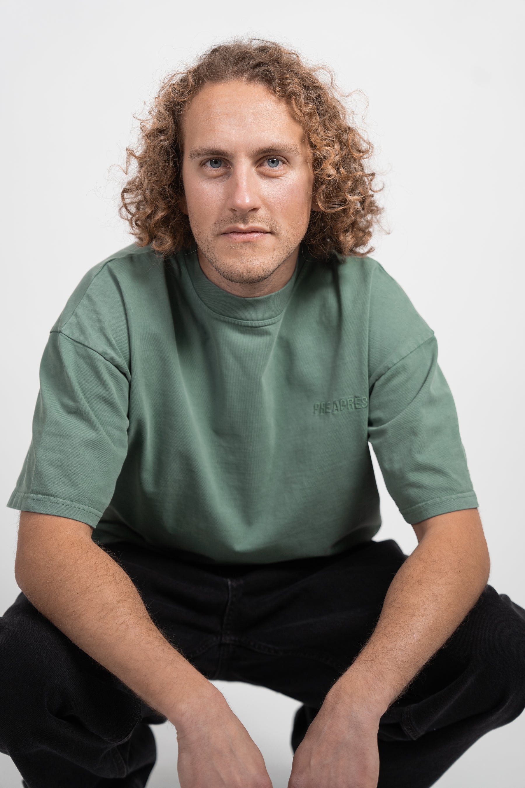 Base Washed Tee - Forrest Green