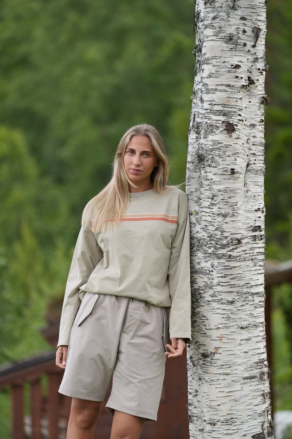 Retro Long Sleeve - Slate Green