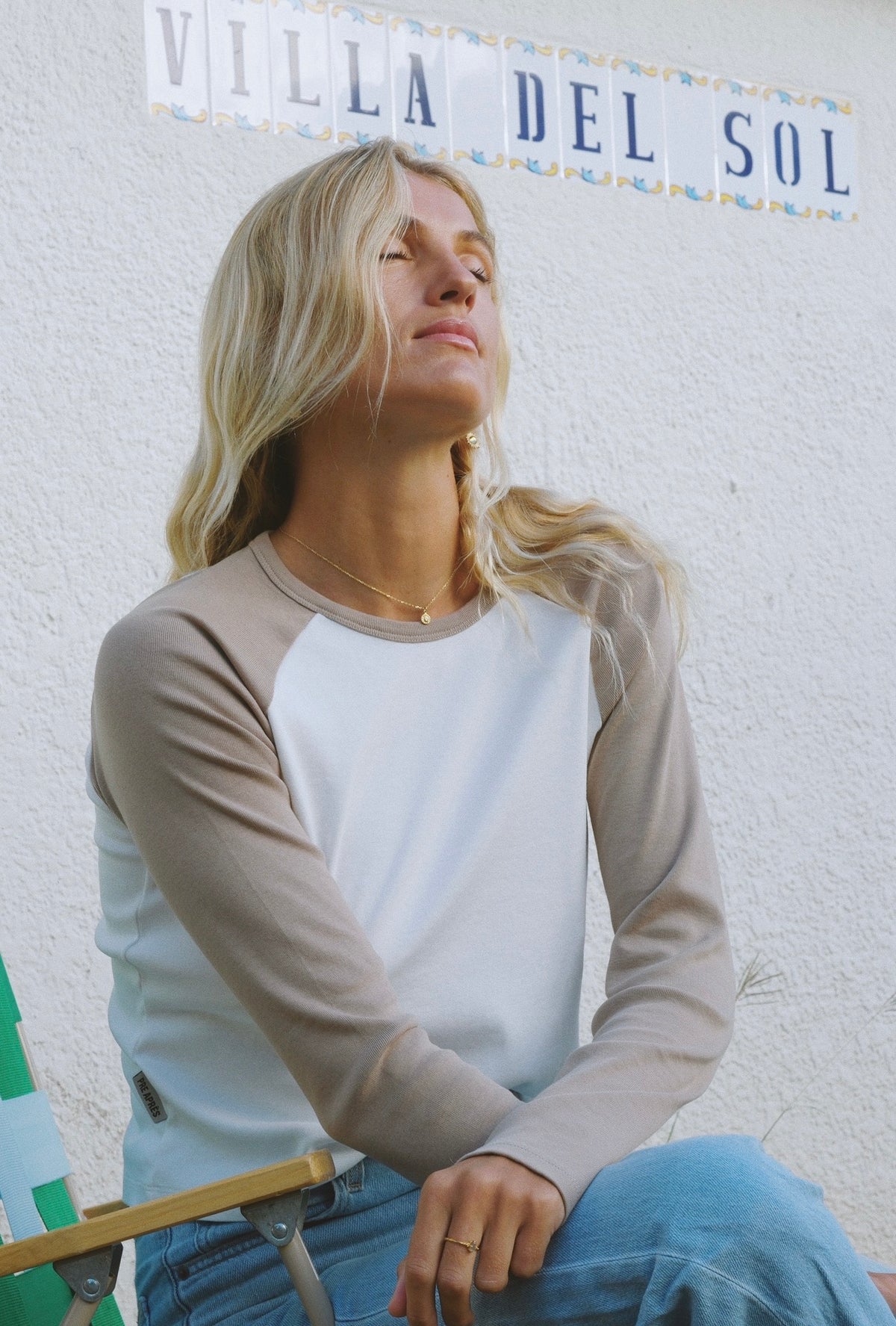 Duo Long Sleeve (w)- Brown/White