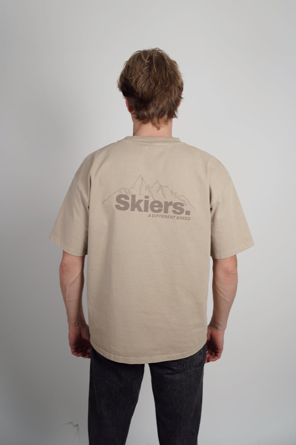 Skiers Oversized Heavy Tee - Sandstone