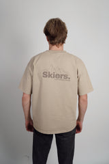Skiers Oversized Heavy Tee - Sandstone