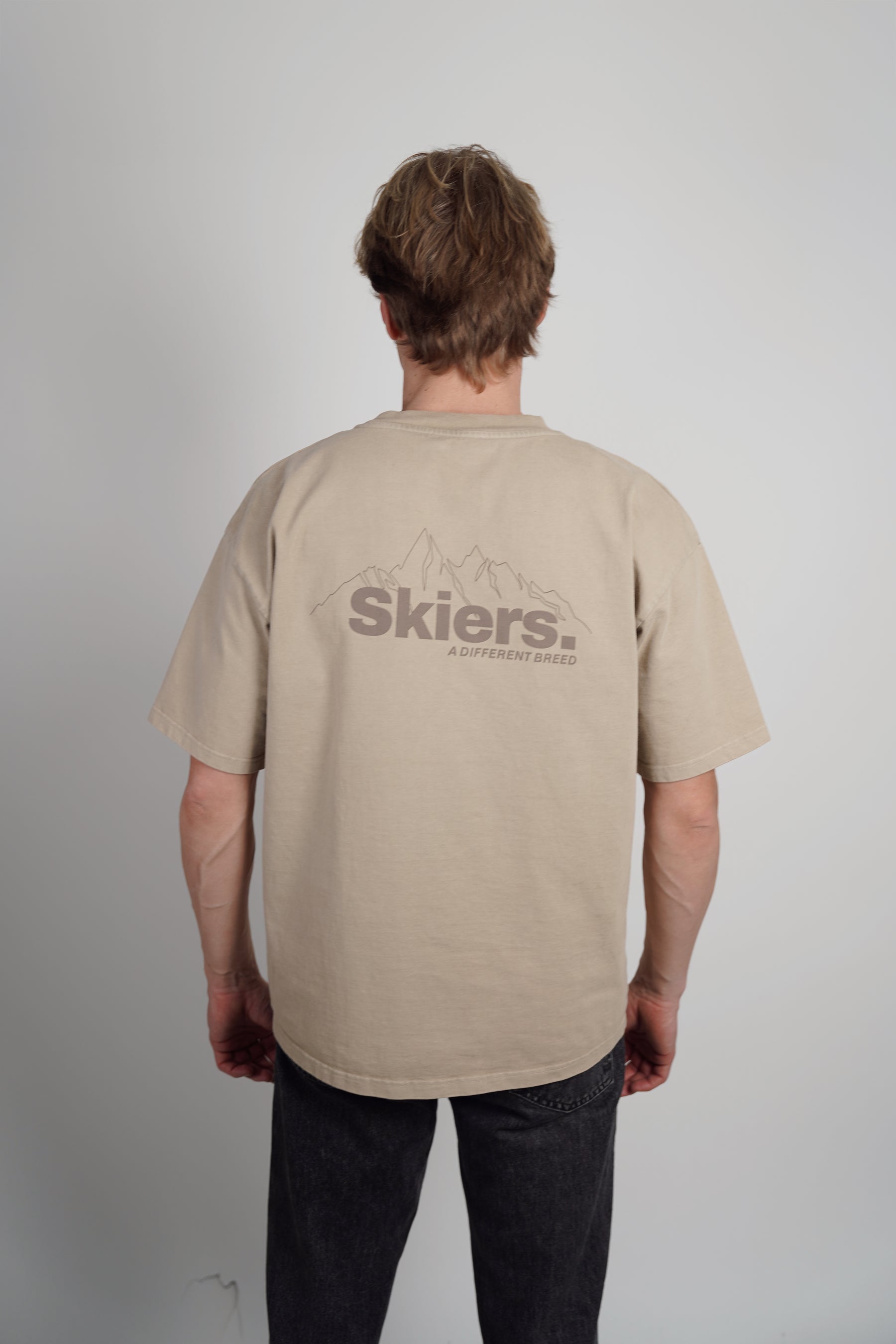 Skiers Oversized Heavy Tee - Sandstone