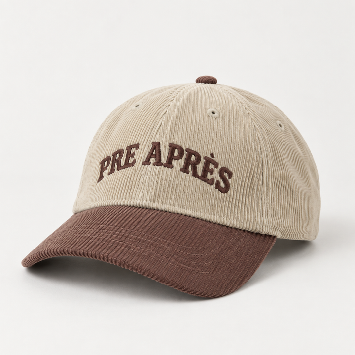 Retro Dad Cap -  Brown/White