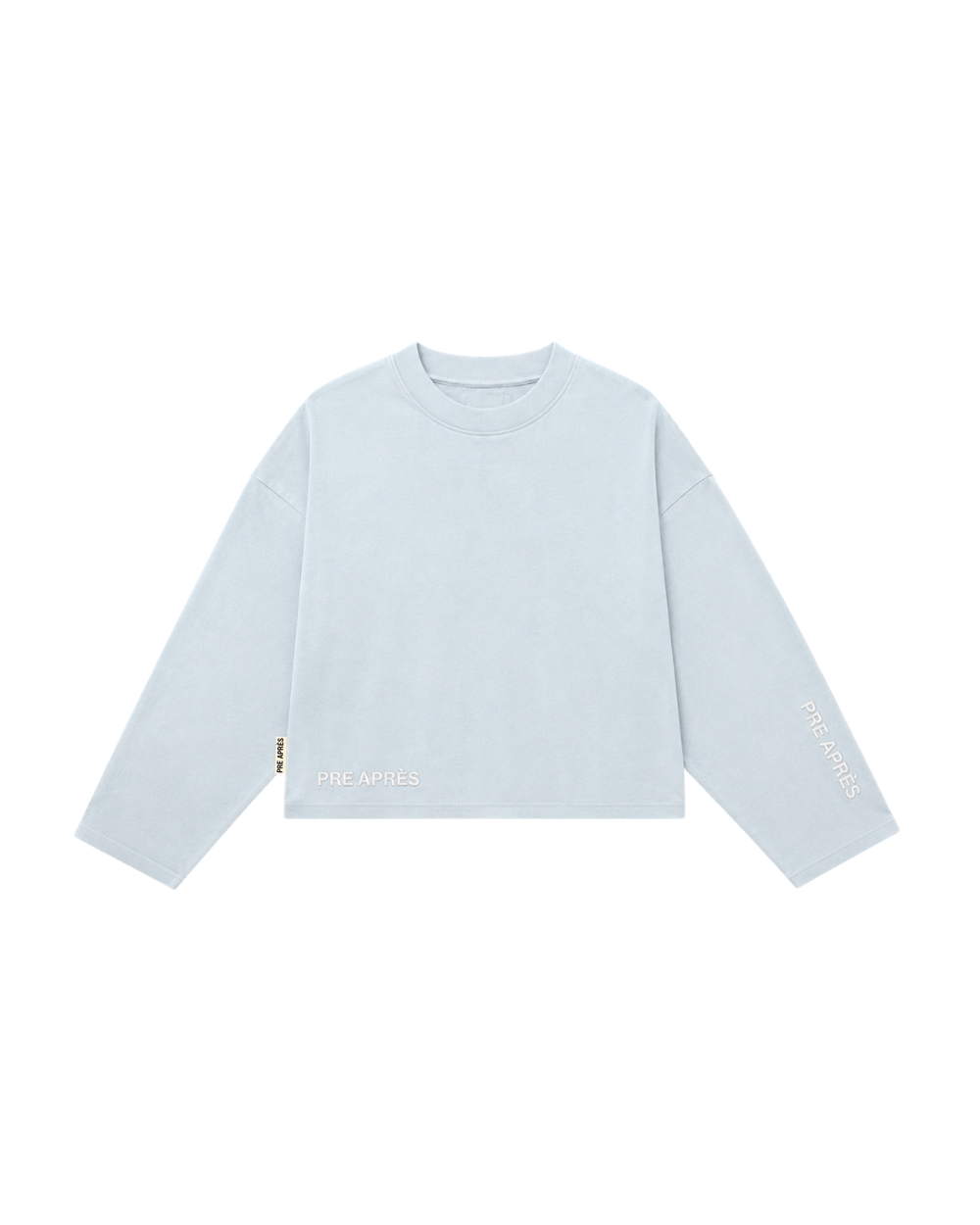 Boxy Long Sleeve - Blue Ice Melange