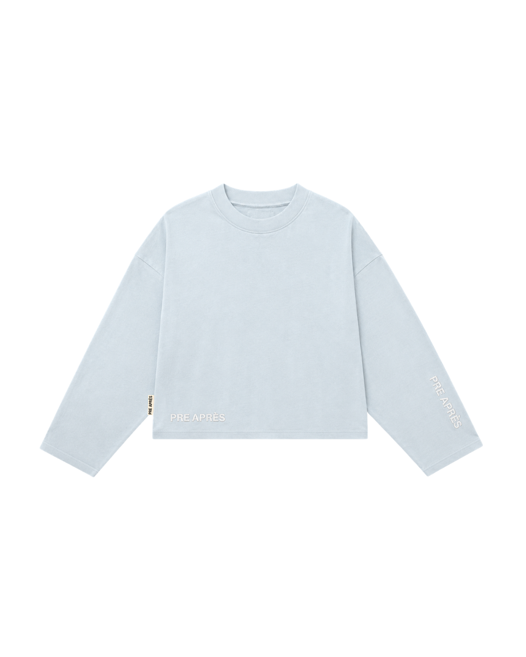 Boxy Long Sleeve - Blue Ice Melange