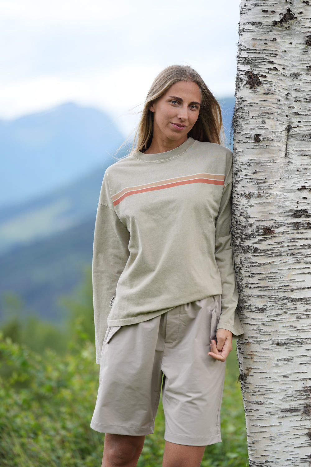Retro Long Sleeve - Slate Green