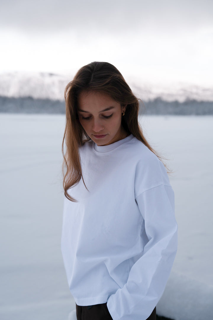 Boxy Long Sleeve - White