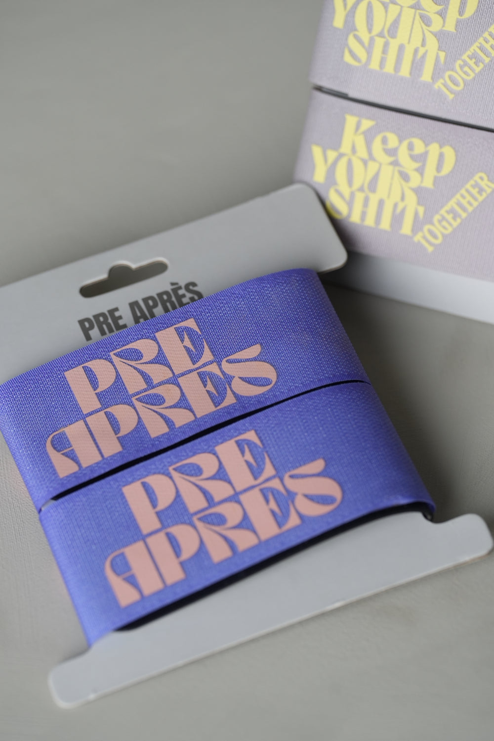 Pre Après Retro Ski Strap - Purple/Pink 2pk