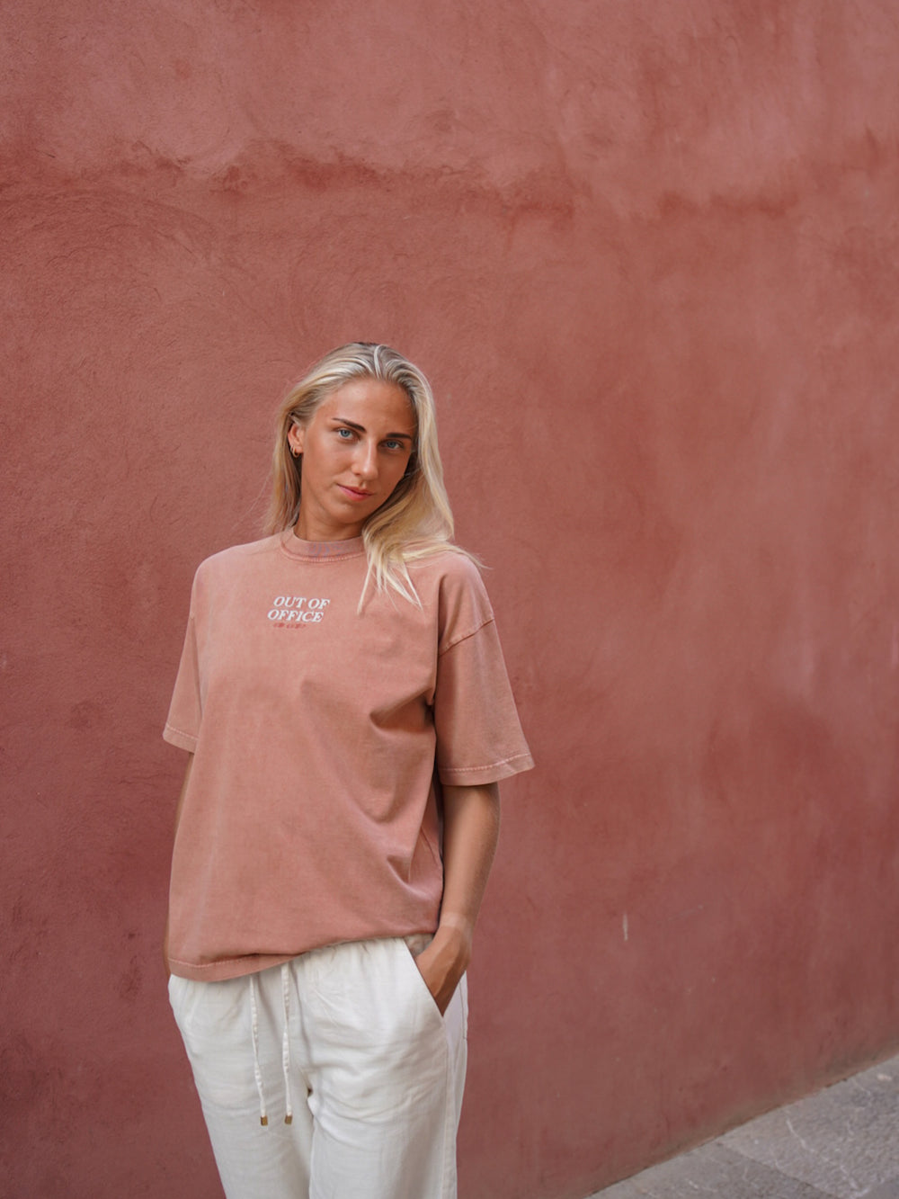 Out of Office Tee - Rusty Red