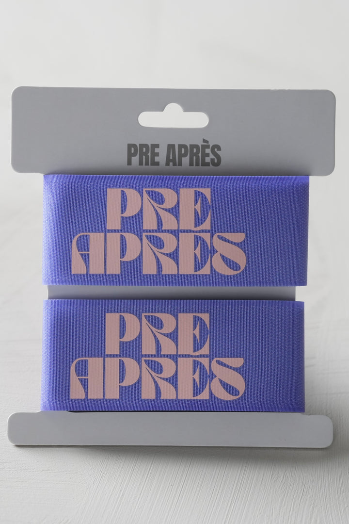 Pre Après Retro Ski Strap - Purple/Pink 2pk
