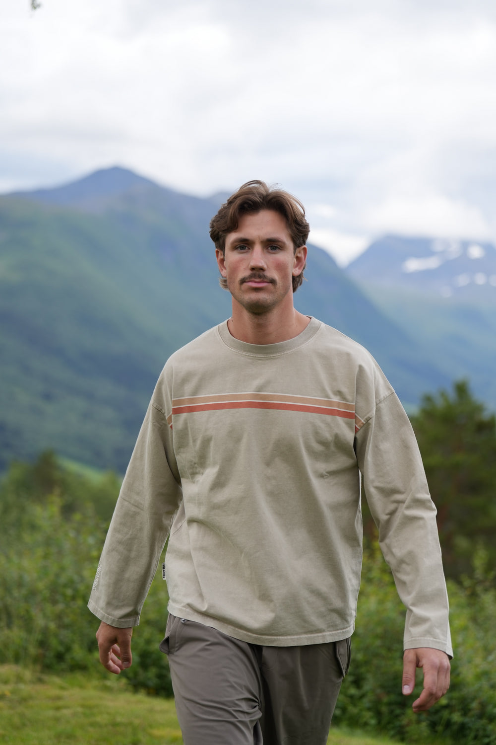 Retro Long Sleeve - Slate Green
