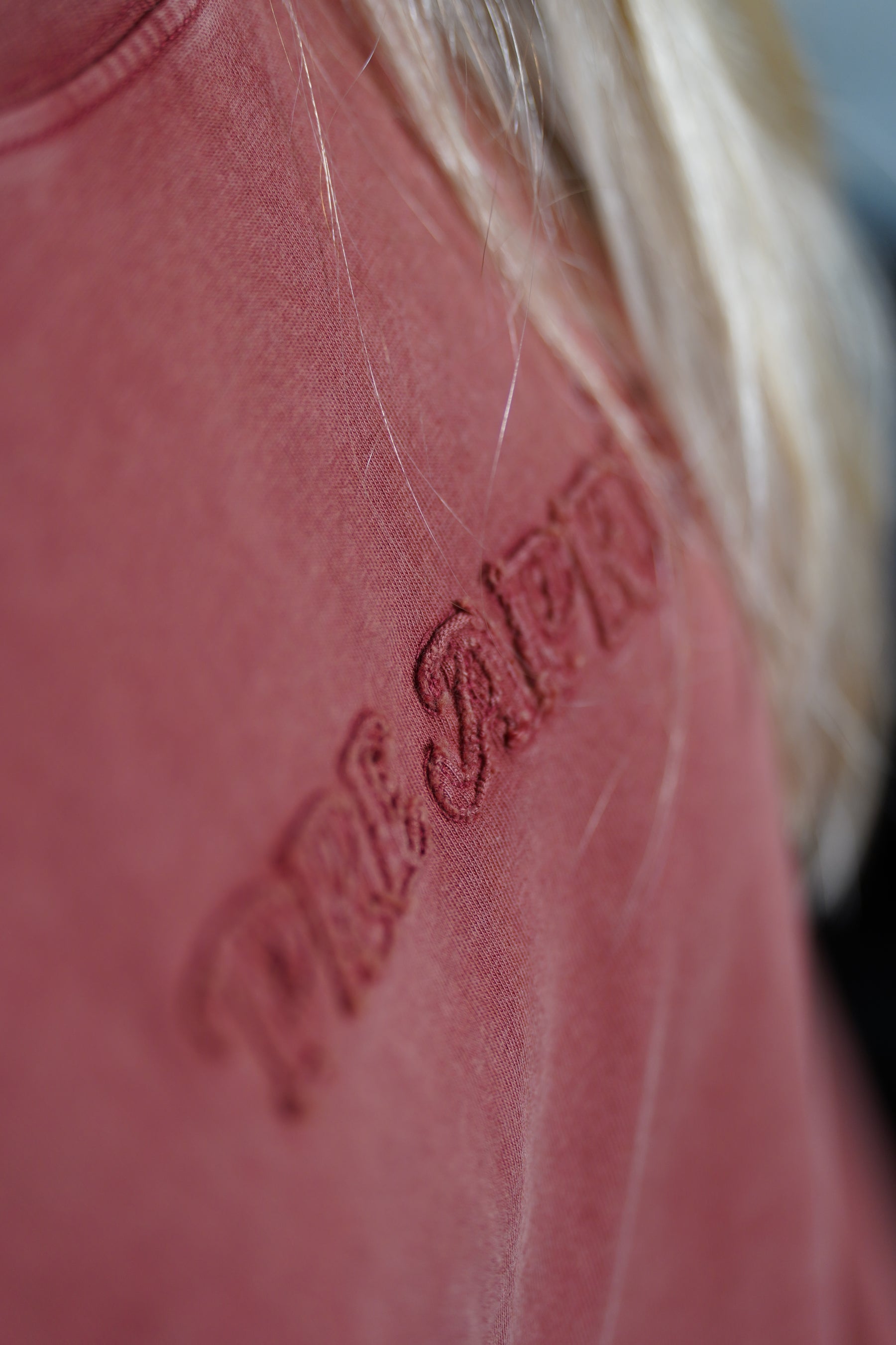 Distressed Long Sleeve - Brick Red