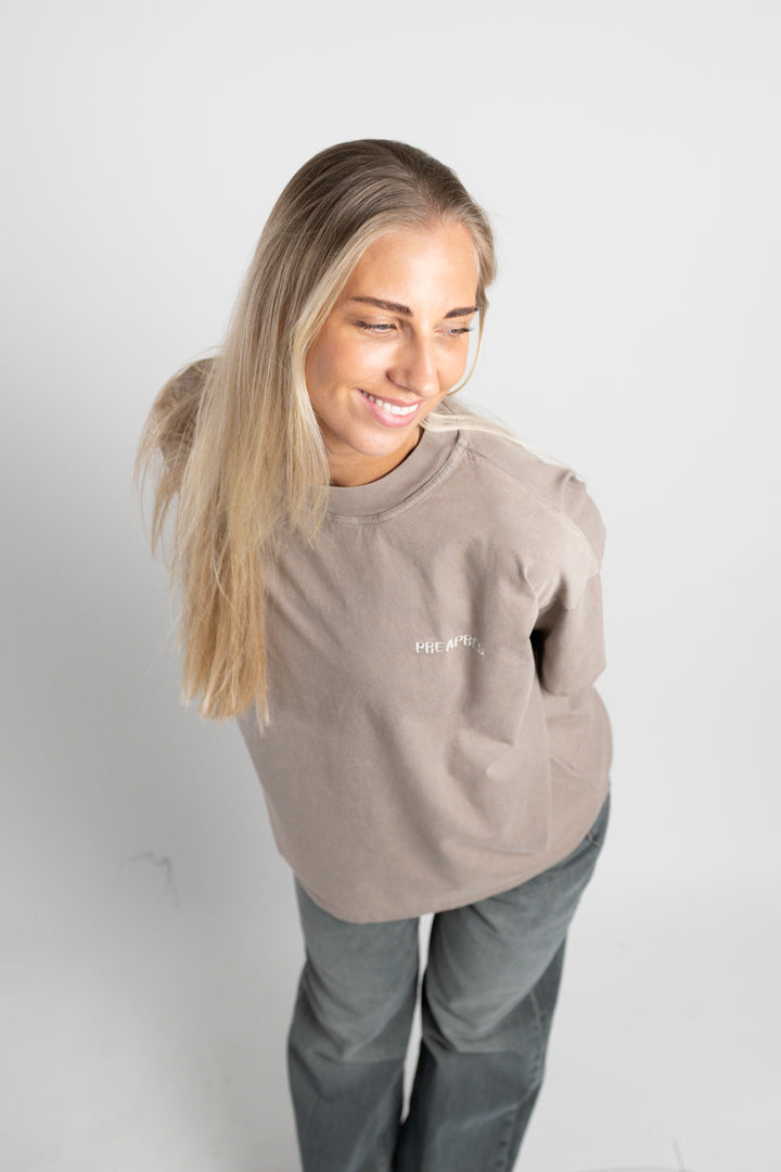 Base Washed Tee - Rustic Brown