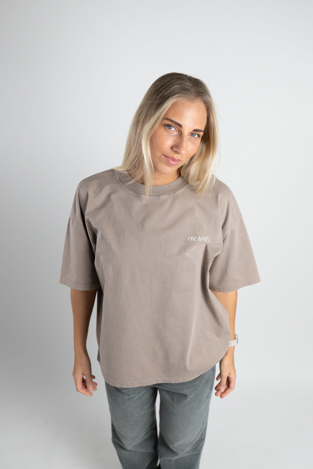 Base Washed Tee - Rustic Brown