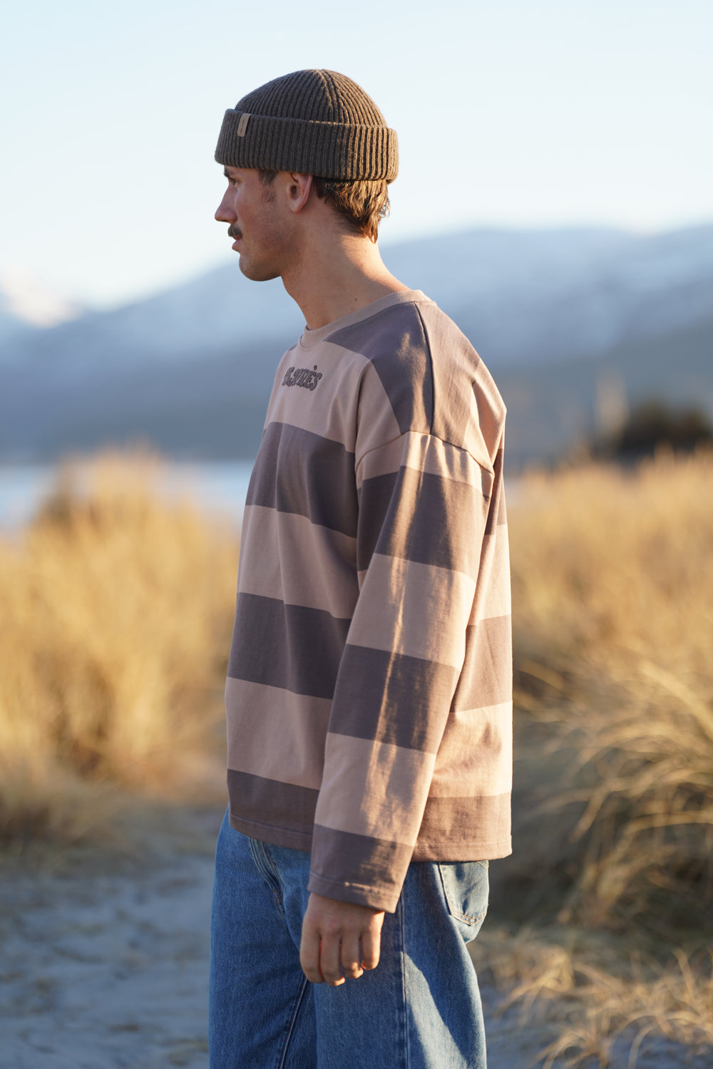 Distressed Striped Long sleeve - Brown/Brown