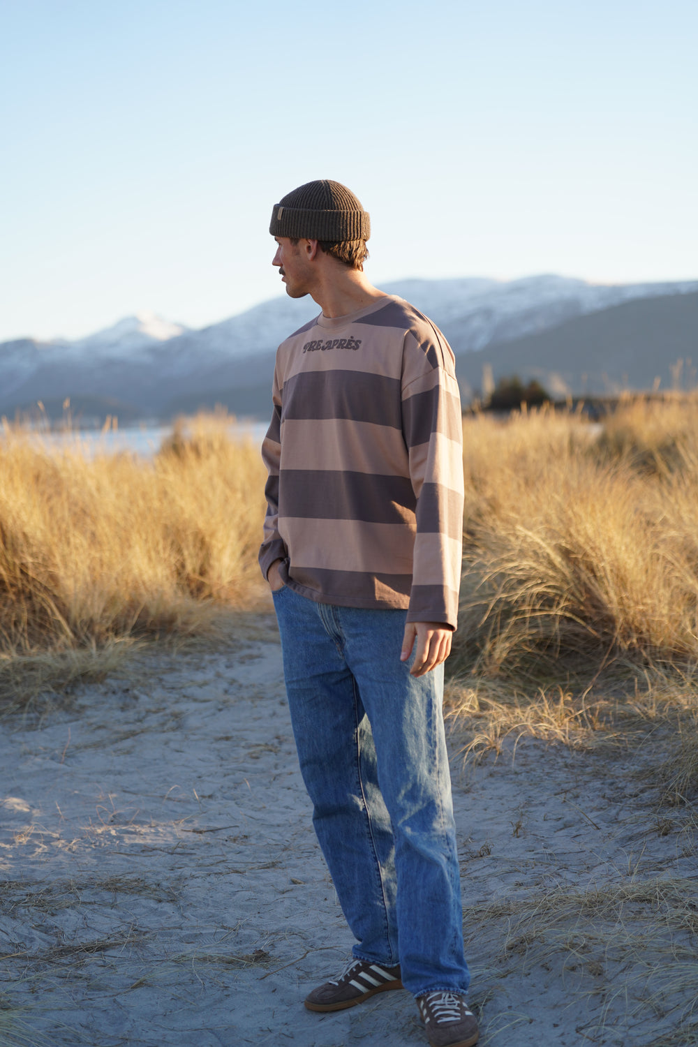 Distressed Striped Long sleeve - Brown/Brown