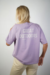 Great Outdoors Tee - Dusty Lilac