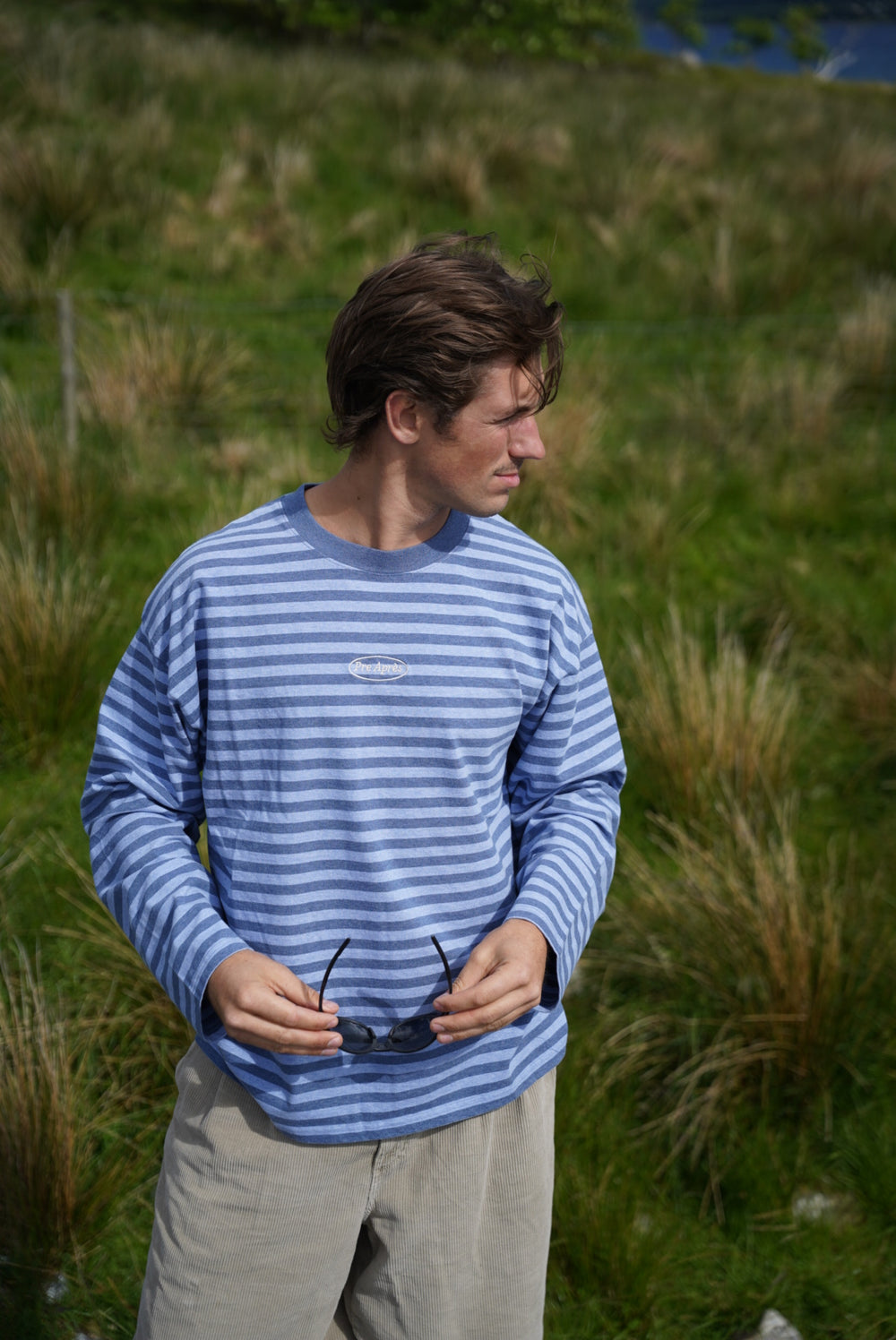 Logo Striped Long Sleeve - Blue/Blue