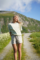Striped Tee - Green/Lime