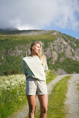 Striped Tee - Green/Lime