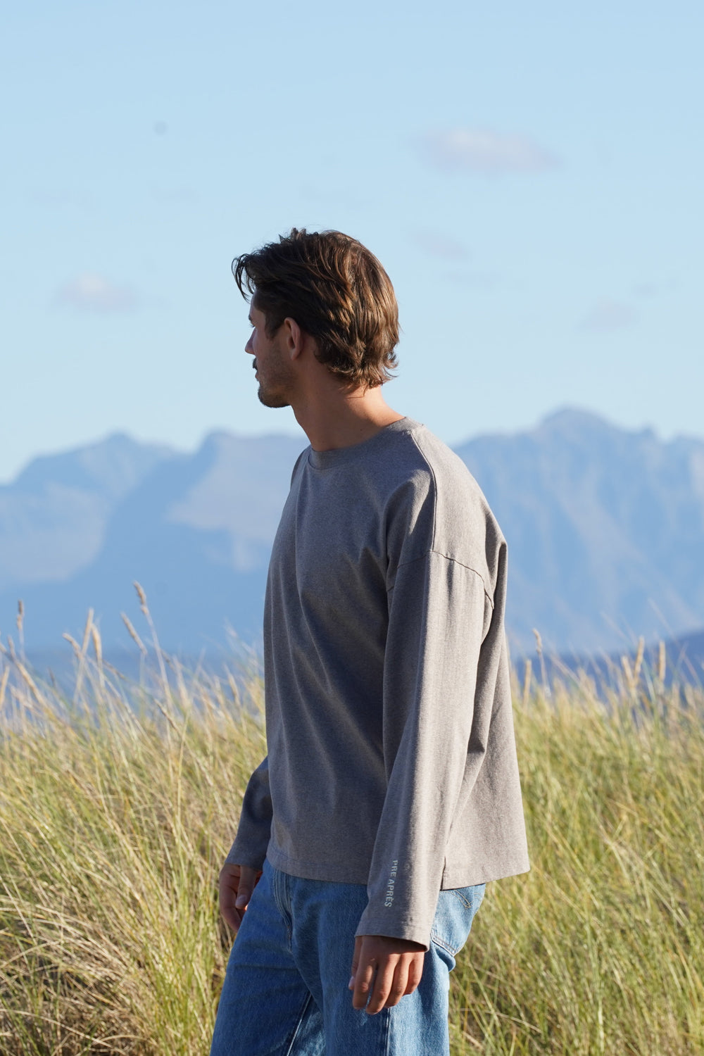 Boxy Long Sleeve - Brown Melange