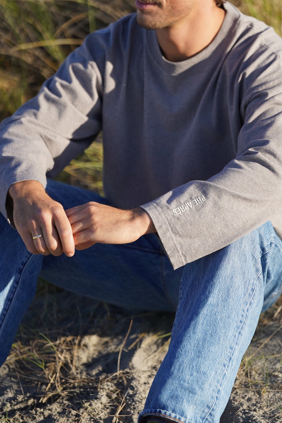 Boxy Long Sleeve - Brown Melange