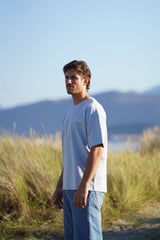 Base Tee - Blue Ice Melange