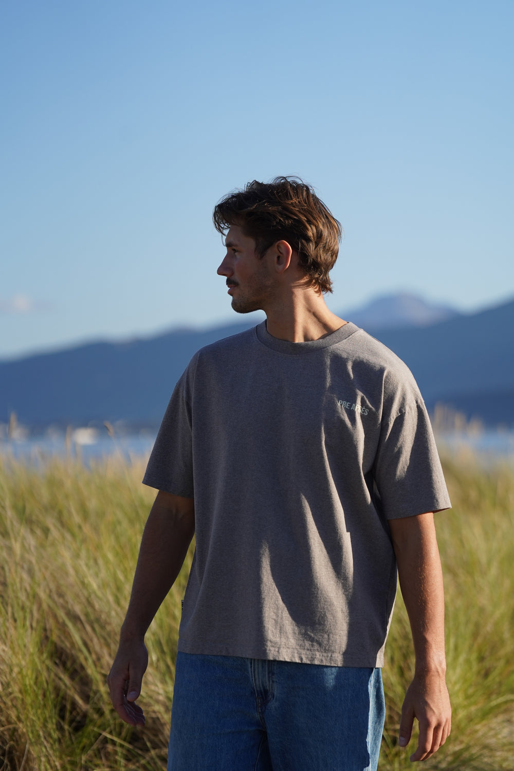 Base Tee - Brown Melange