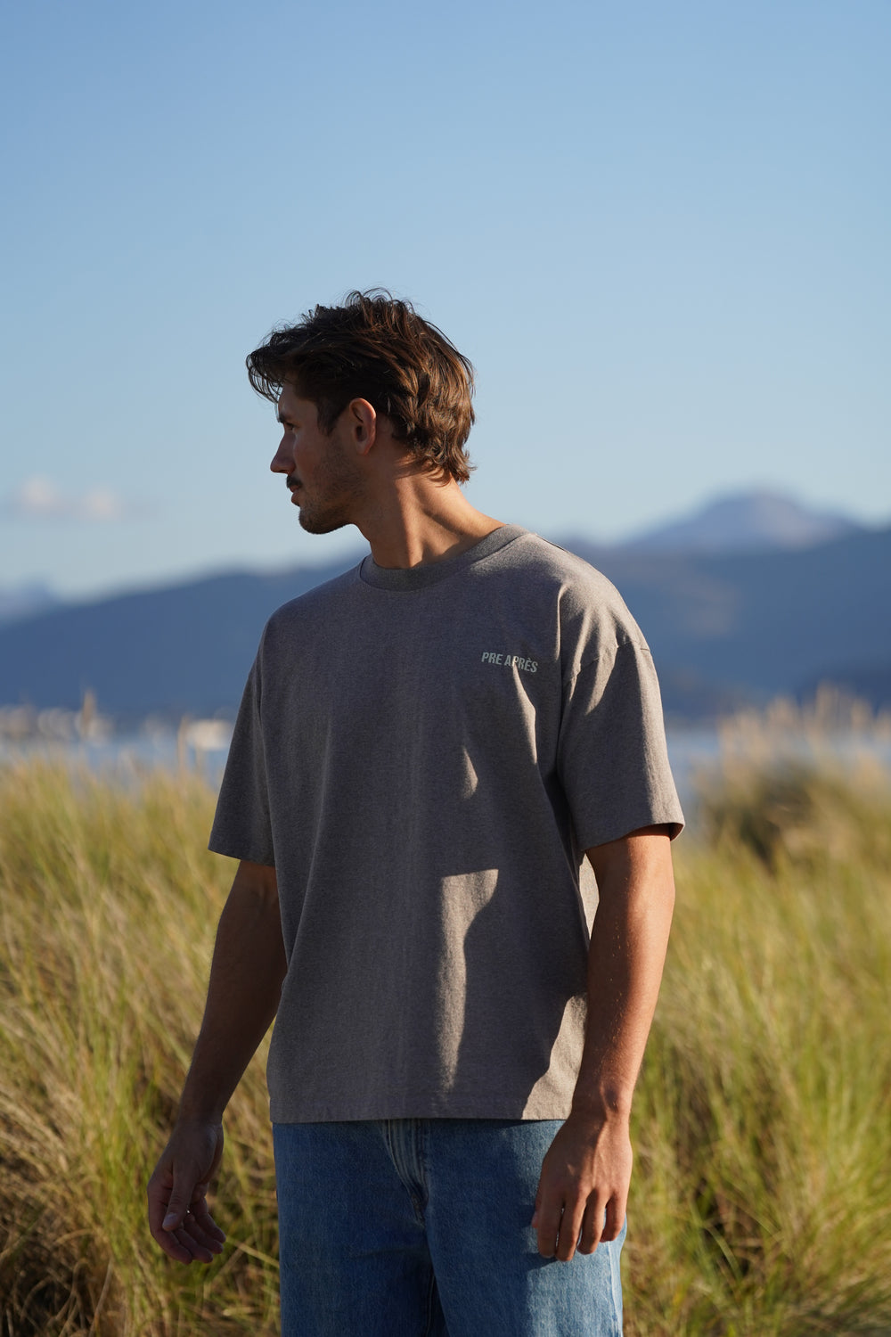 Base Tee - Brown Melange