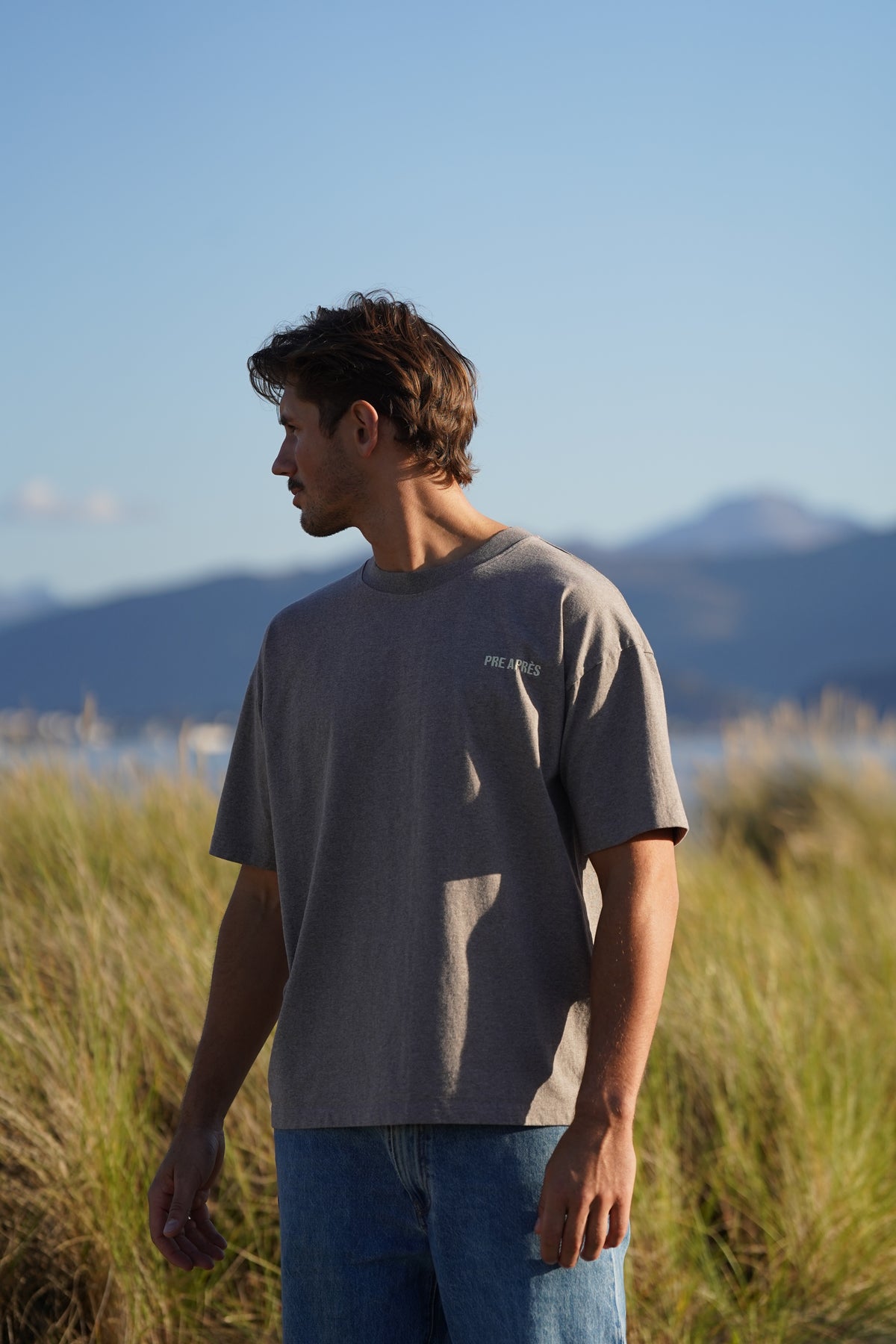 Base Tee - Brown Melange