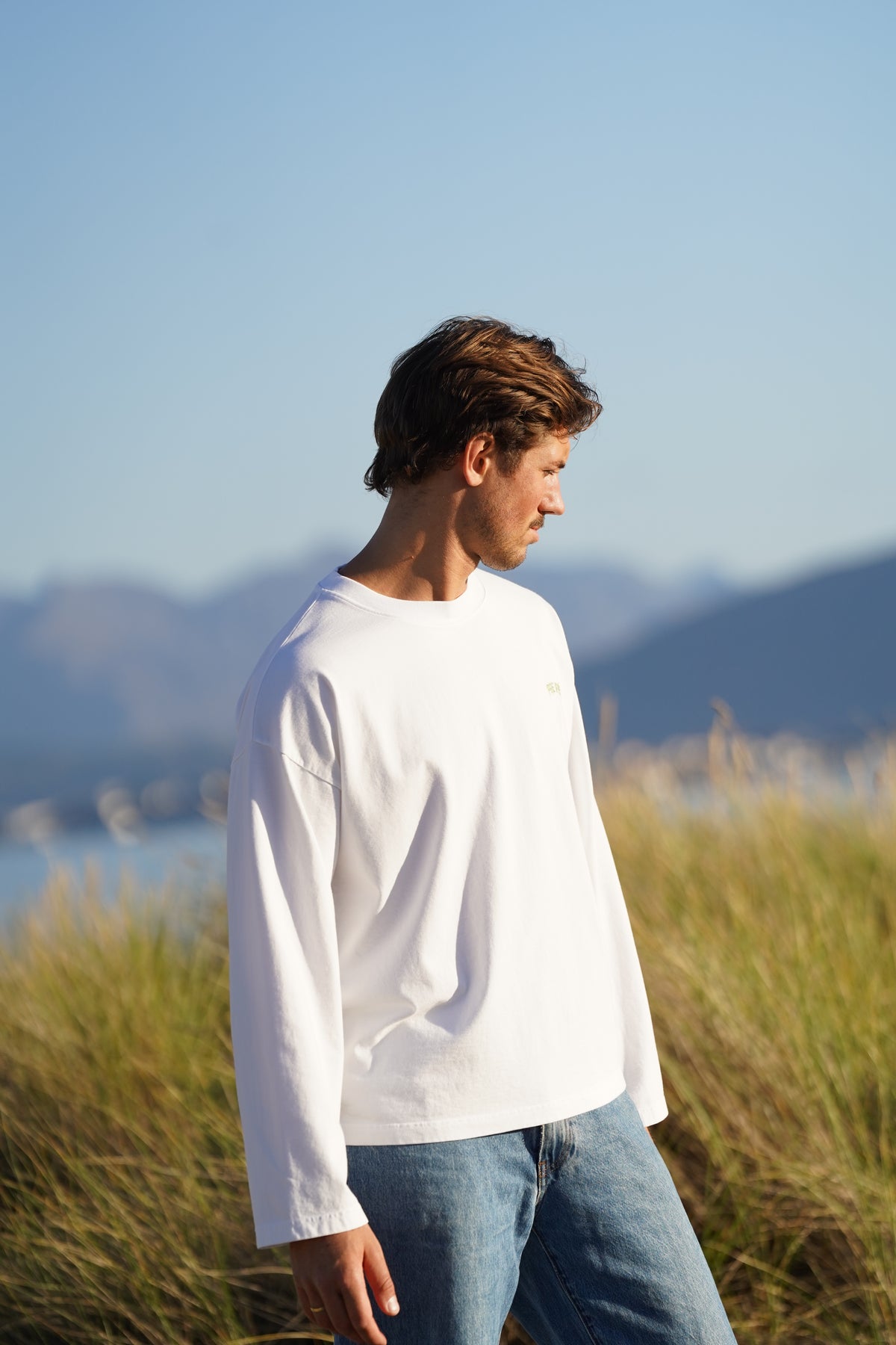 Native Long Sleeve - White/Sage