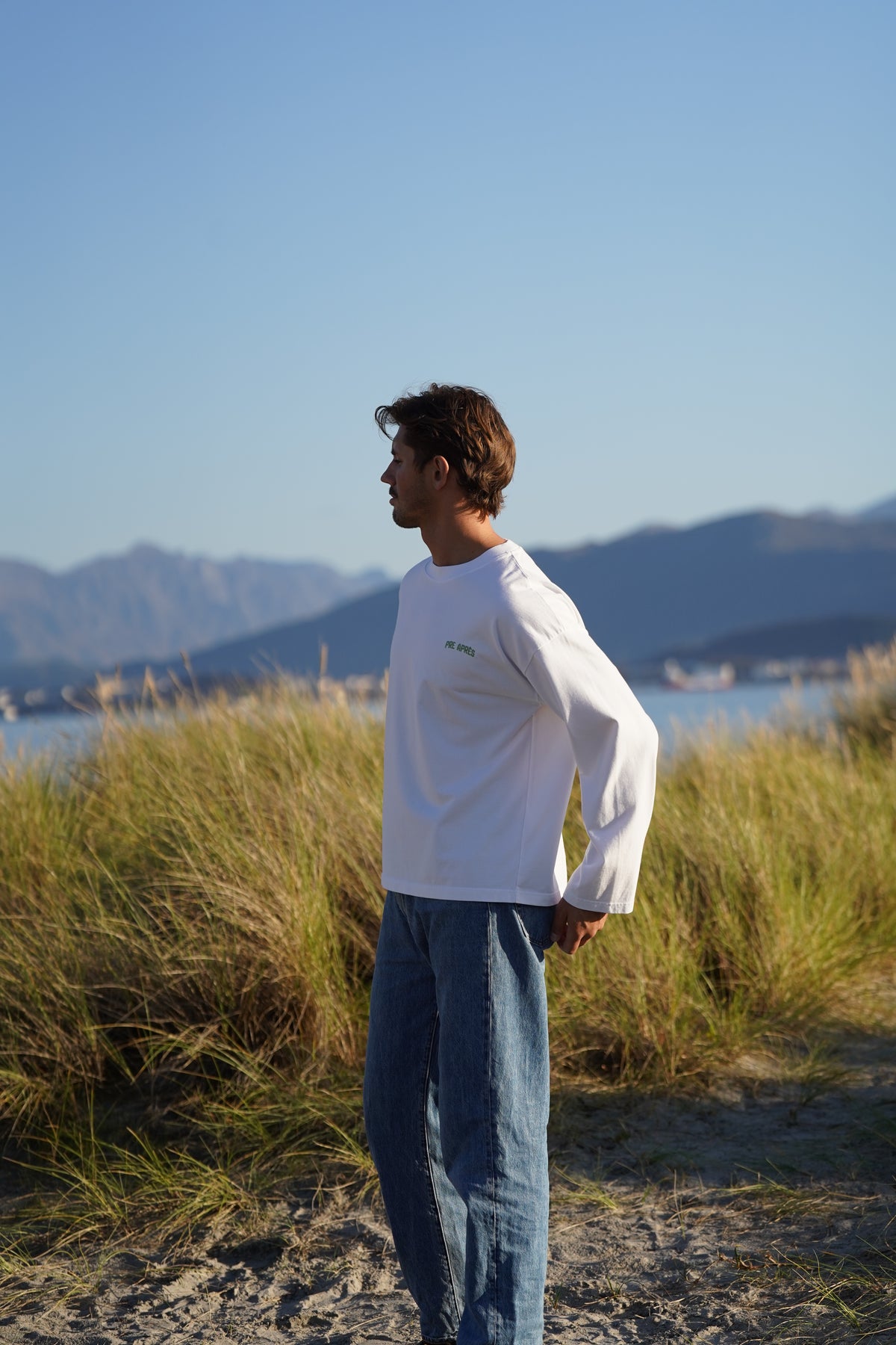 Native Long Sleeve - White/Sage