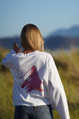 Native Long Sleeve - White/Cherry