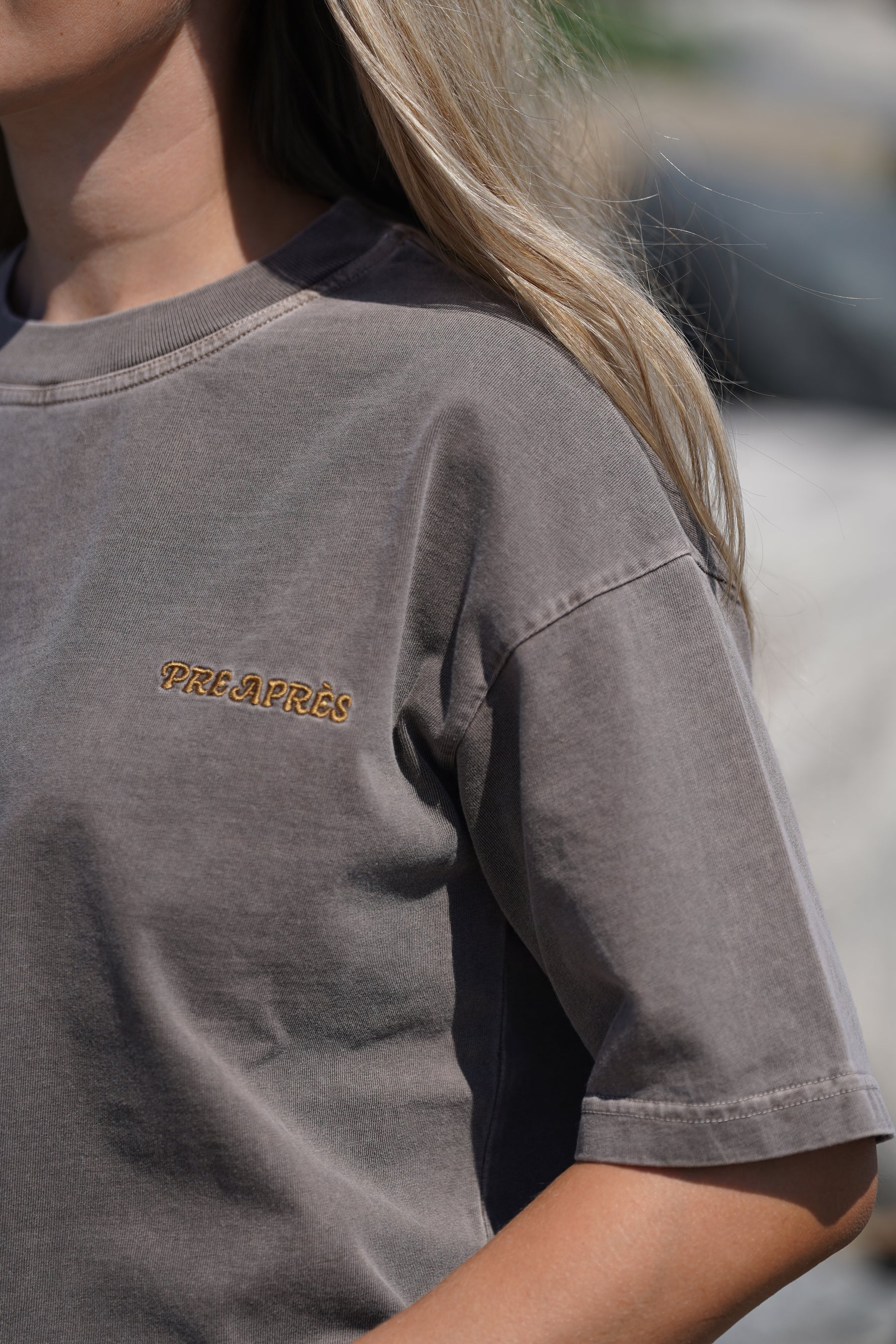 Base Washed Tee - Soft Brown