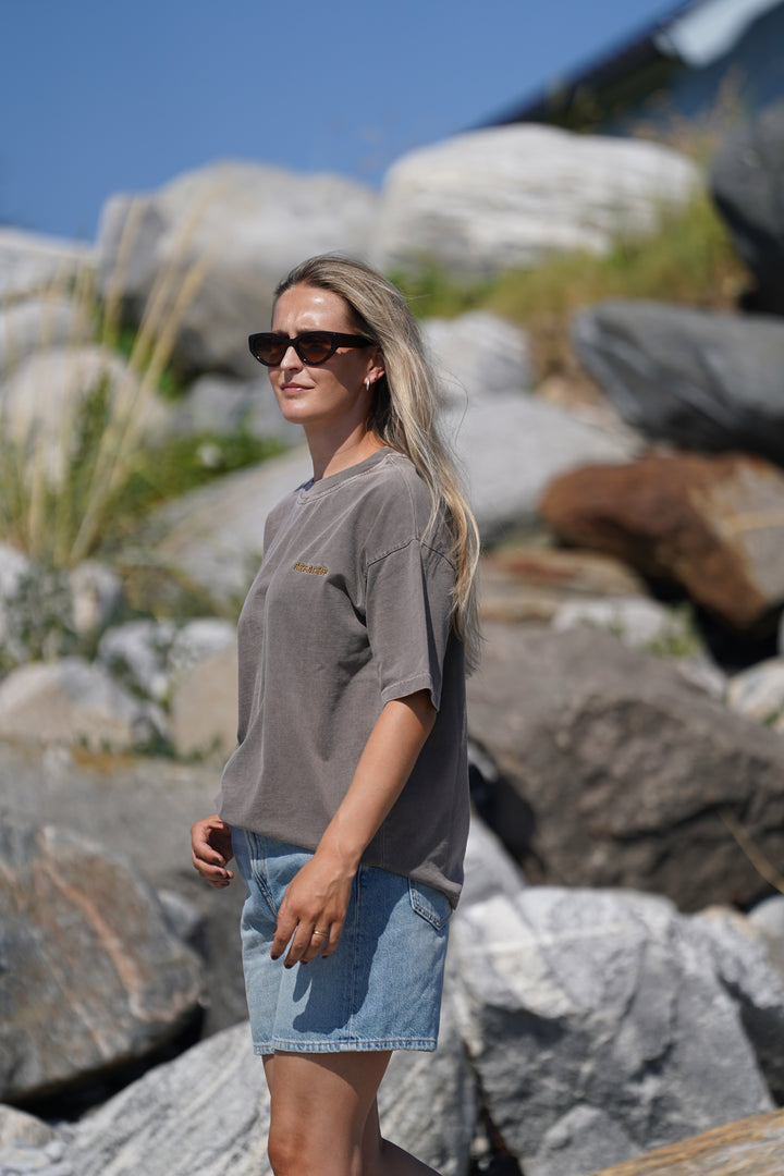 Base Washed Tee - Soft Brown