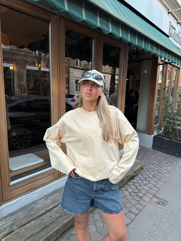 Logo Long Sleeve - Soft Yellow