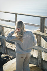 Off Piste Vintage Washed Sweatshirt - Stormy Blue