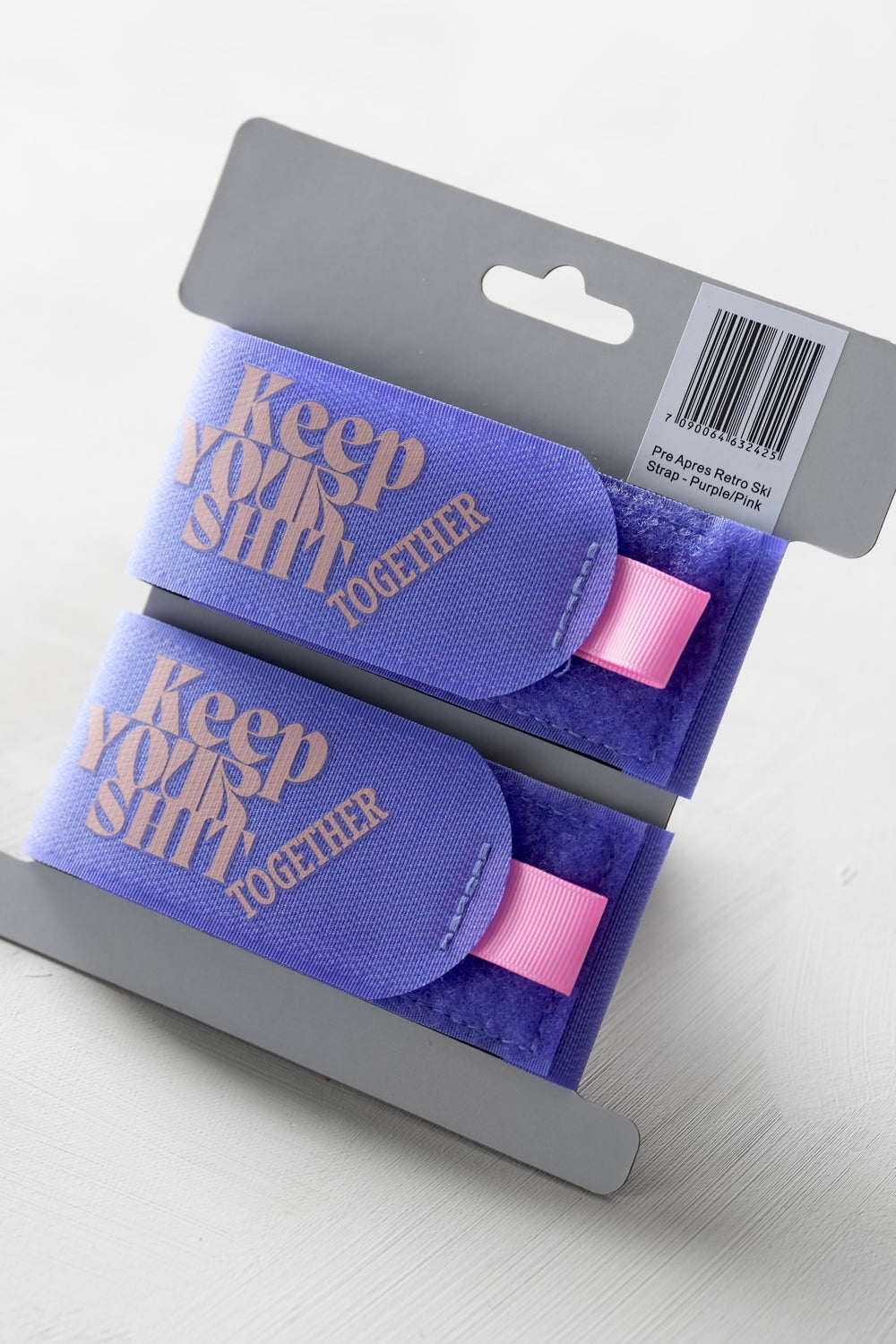 Pre Après Retro Ski Strap - Purple/Pink 2pk