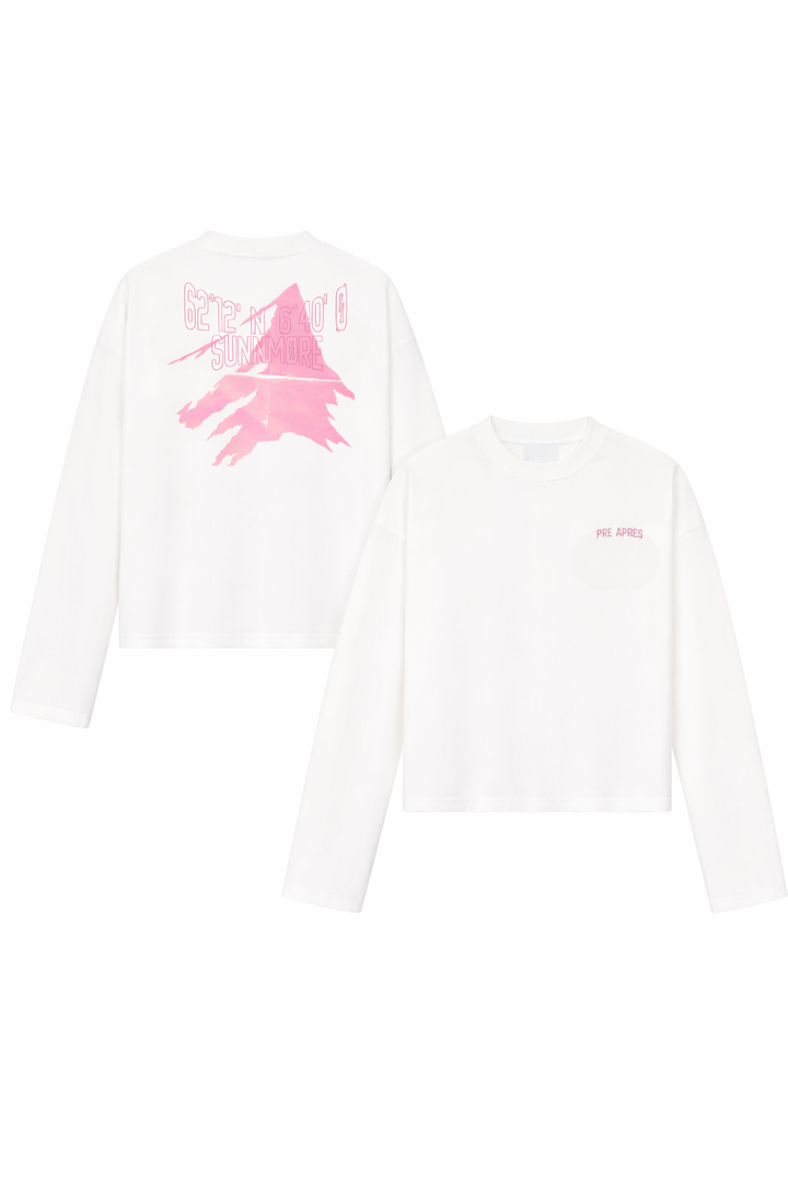 Native Long Sleeve - Pink/White