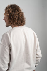 Vintage Washed Sweatshirt – Soft Beige