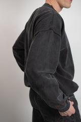 Ecstaski Vintage Washed Sweatshirt - Faded black