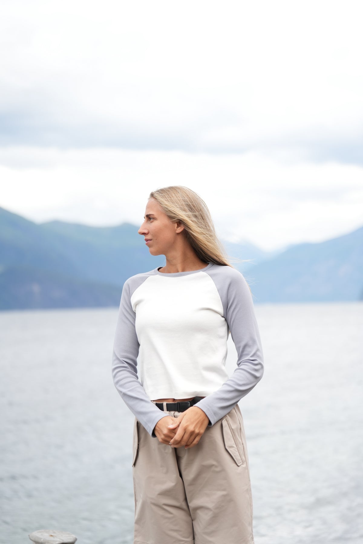 Duo Long Sleeve (w) - Cloud/White
