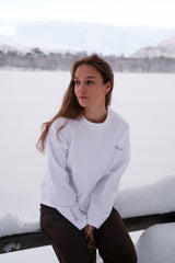 Boxy Cliff Long Sleeve - White