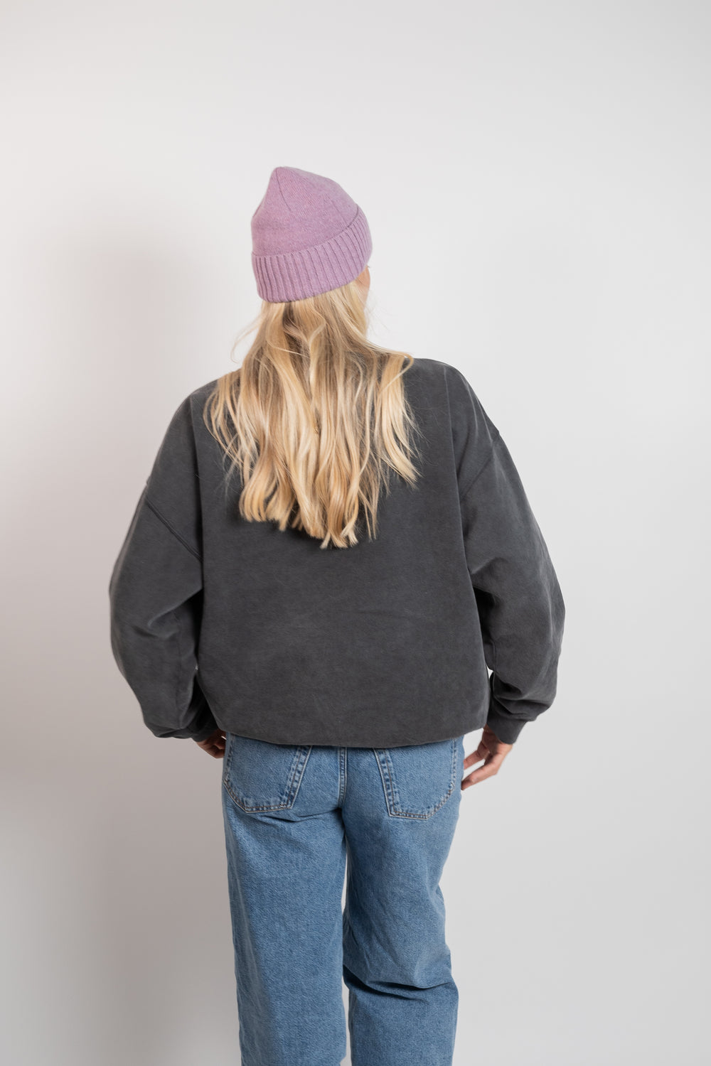 Ecstaski Vintage Washed Sweatshirt - Faded black