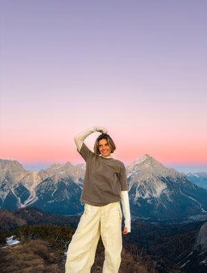 Base Washed Tee - Soft Brown