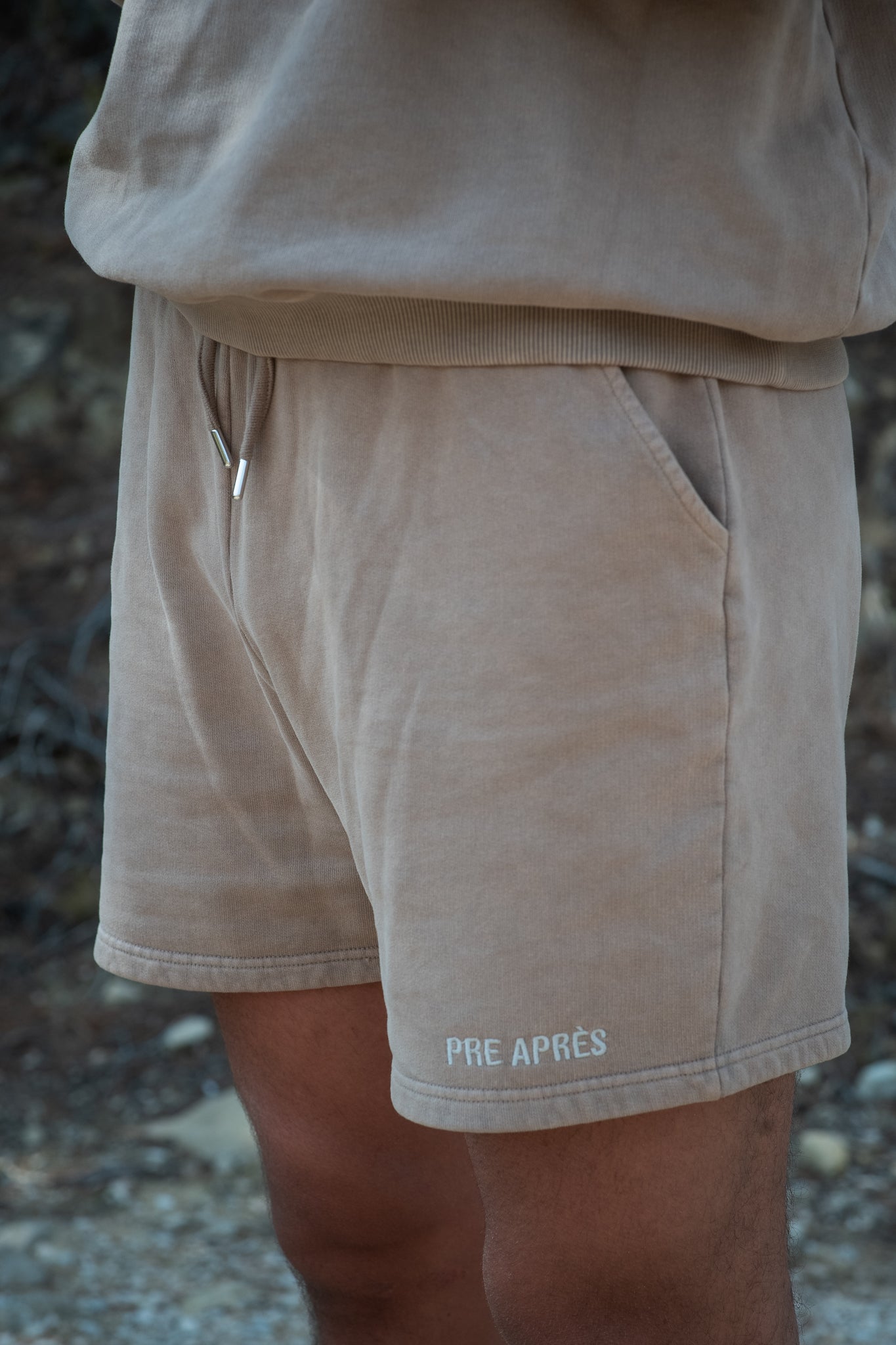 Vintage Washed Shorts – Sandstone