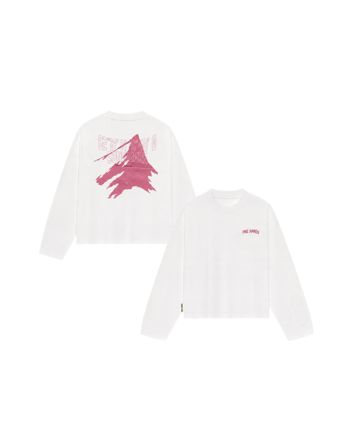 Native Long Sleeve - White/Cherry