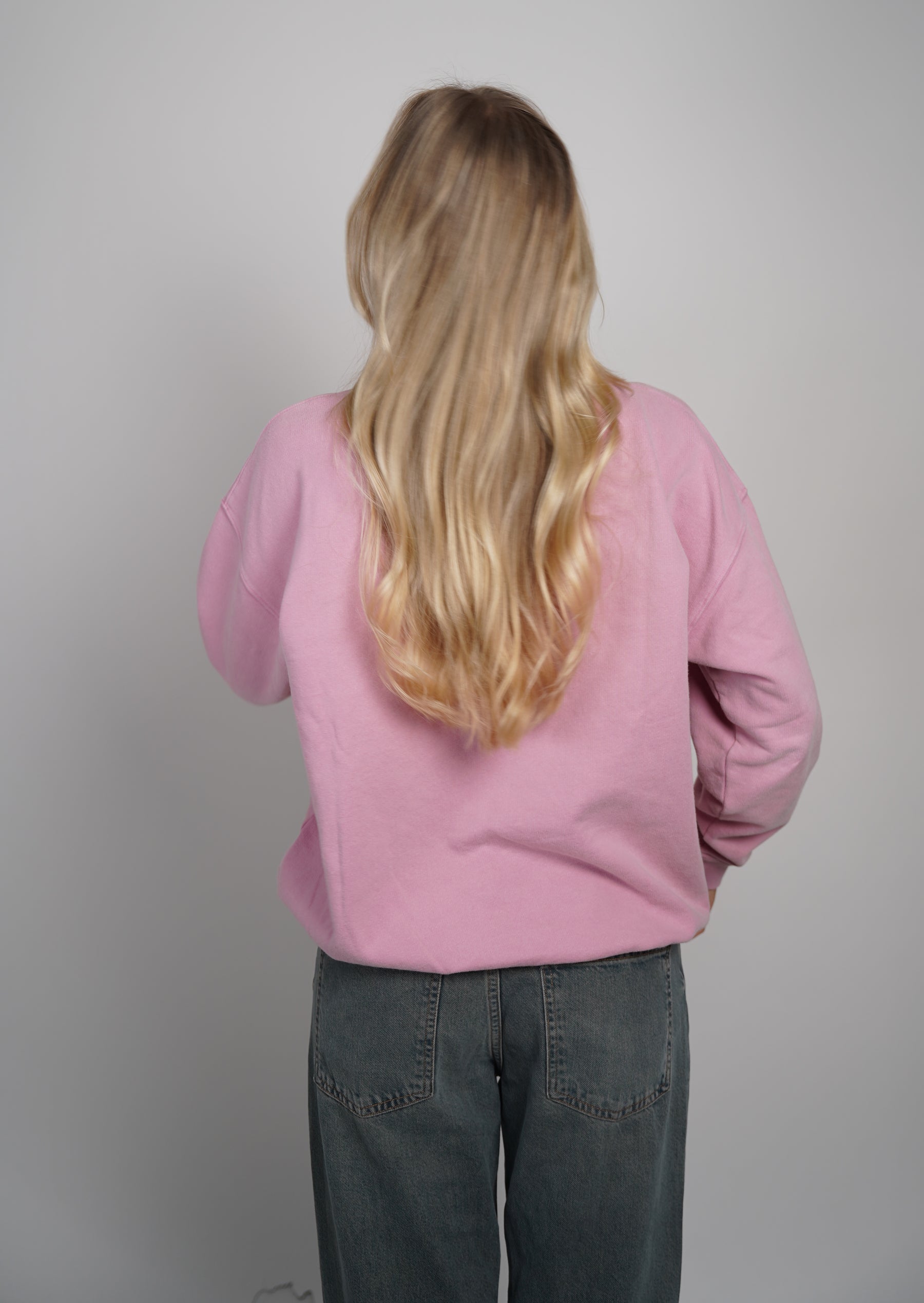 Vintage Washed Sweatshirt - Soft Pink