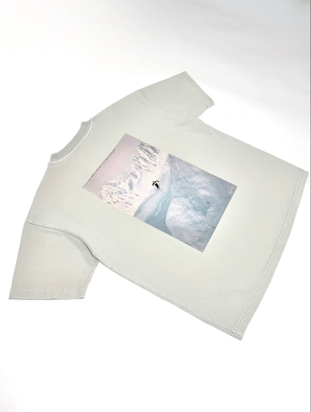 Cliff Hanger Tee - Grey Fog