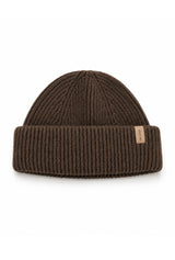 Wool Beanie - Soft Brown